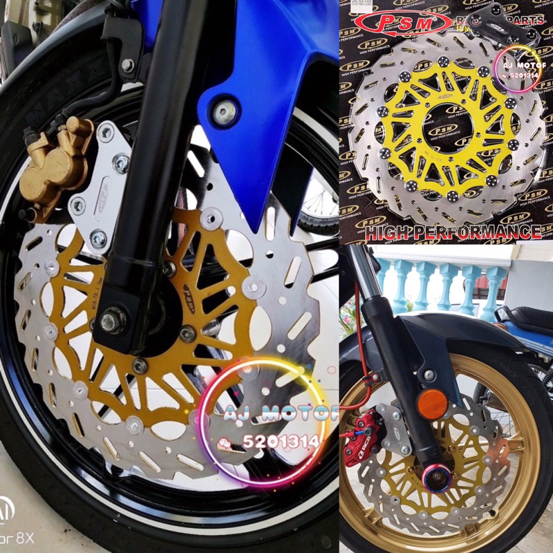 YAMAHA FZ150 V1 V2 V3 DISC PLATE WITH BRACKET 320MM FZ FZ50i DIAMOND