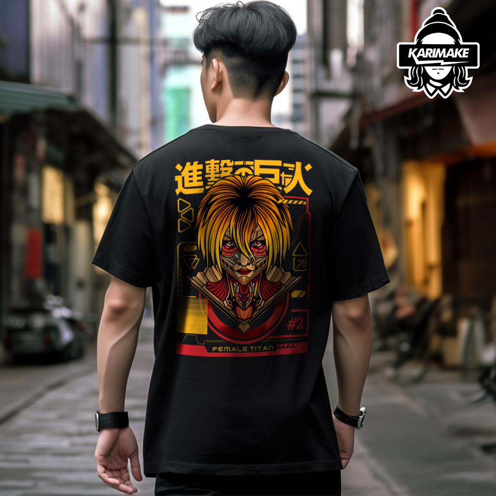 Attack On Titan AOT Survey Corp Front and Back Logo Tee 100% Cotton ...