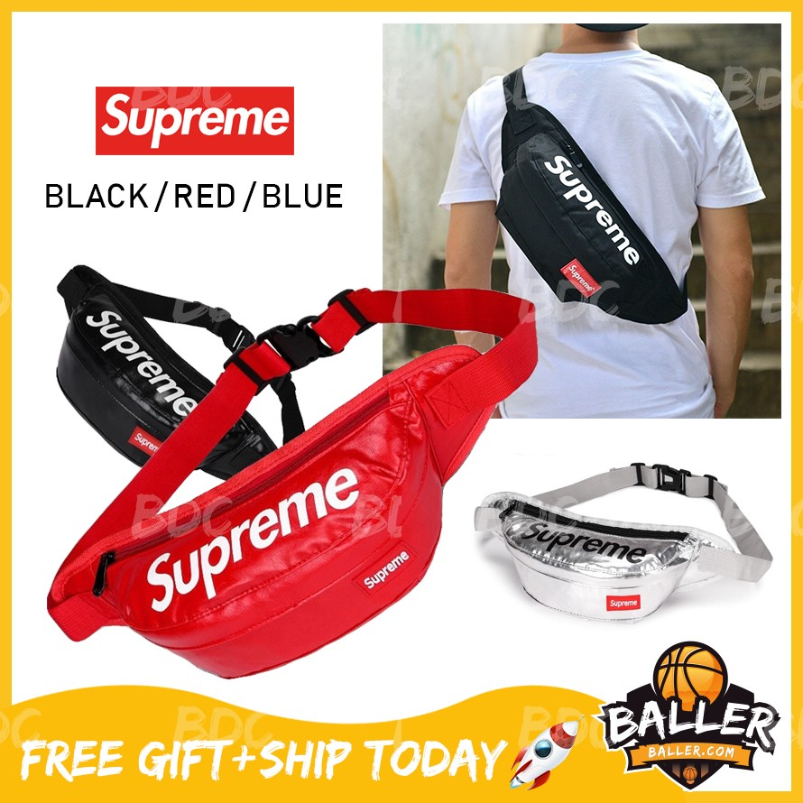 Supreme Waist Bag (ss20) in Red for Men