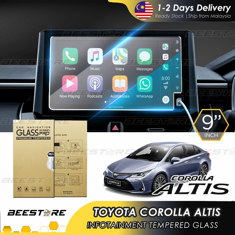 TOYOTA COROLLA ALTIS 2020 - 2024 Head Unit Infotainment Tempered Glass ...