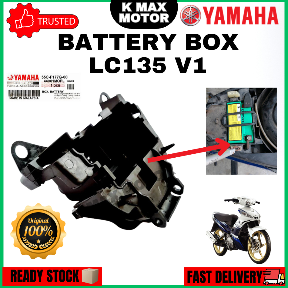 100%ORIGINAL Yamaha Battery Box Lc135 V1 Kotak Bateri | Shopee Malaysia