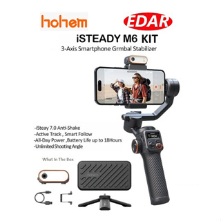 Hohem iSteady M6 Kit 3-Axis Gimbal Stabilizer AI Magnetic Fill Light  Smartphone