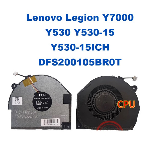 Ventole Di Raffreddamento Per Laptop Legion Y7000/Y530 - Set CPU E GPU, 4 Pin, DC 5V 0.5A, In Lega Di Alluminio