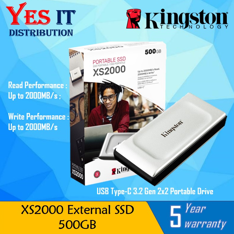 XS2000 External SSD – 500GB – 4TB - Kingston Technology