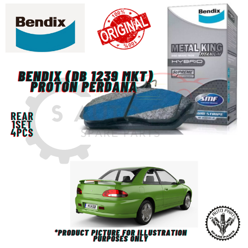 PROTON PERDANA REAR BENDIX METAL KING TITANIUM BRAKE PAD Shopee Malaysia