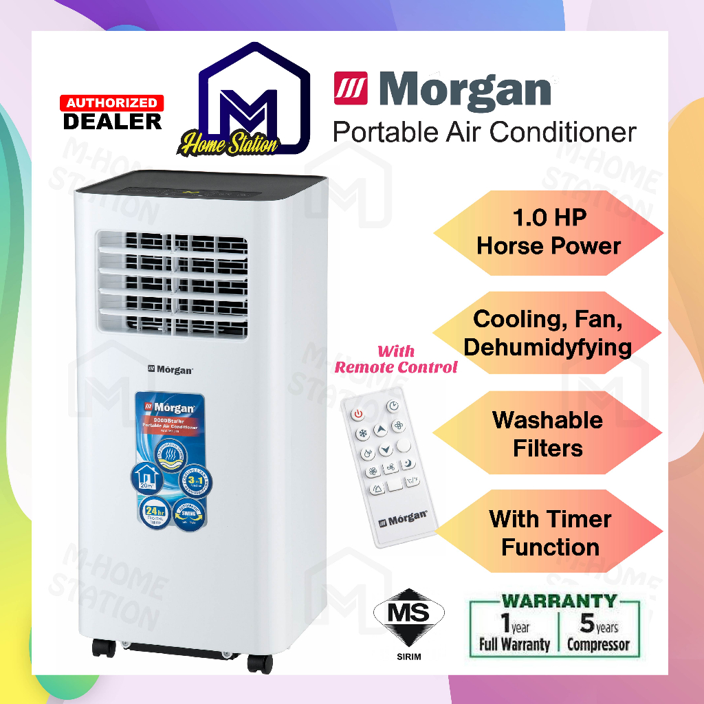 1HP Portable AirCond Air Conditioner Feather Lite 9000Btu 1.0HP
