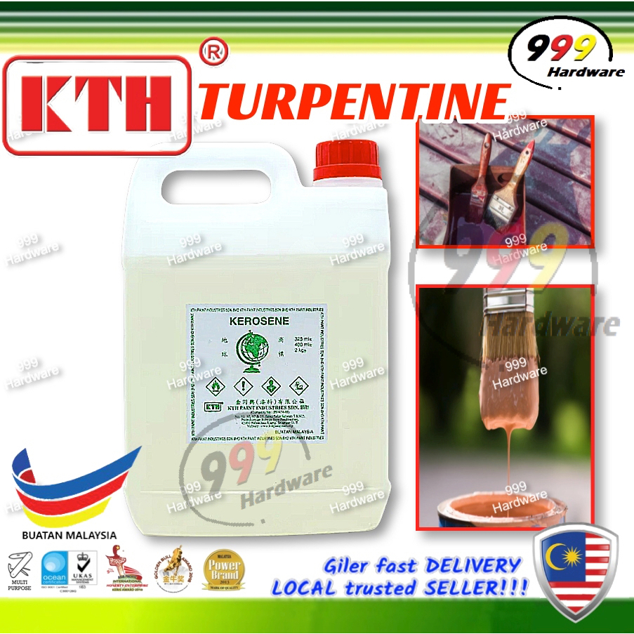 999 KTH TURPENTINE SOLVENT 2 KG 叻水 / KEROSENE / PARAFFIN OIL / PAINT THINNER / MINYAK TANAH