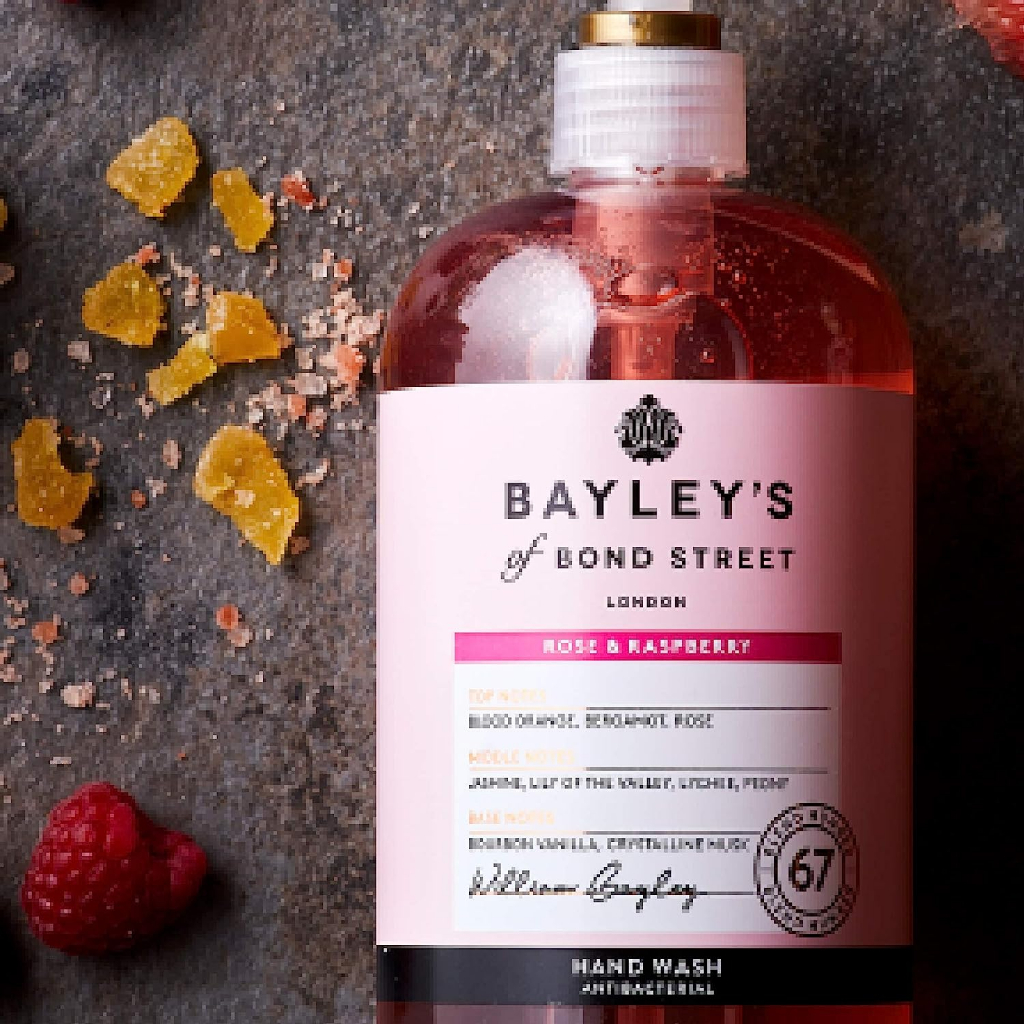 Bayley's of Bond Street Rose and Raspberry Antibacterial Hand Wash, 500 ...