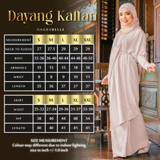 Original Ready Stock Part Dayang Kaftan By Haurabelle Ironless Boleh Refer Warna Laink