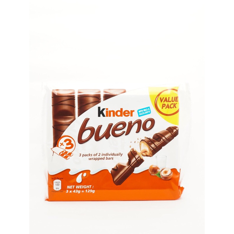 Kinder Bueno Value Pack 3packs X 2bars | Shopee Malaysia