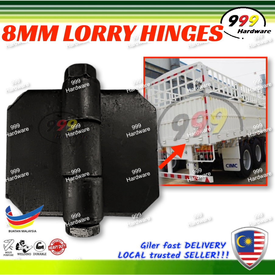 999 METAL LORRY HINGES 8MM 罗里厚门铰 / WELDING DOOR HINGES / ENGSEL PAGAR