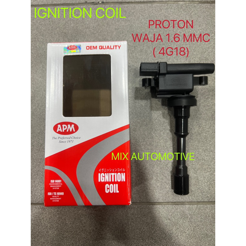 100 APM IGNITION COIL PLUG COIL PROTON WAJA 1.6 MMC 4G18 / 0997000480