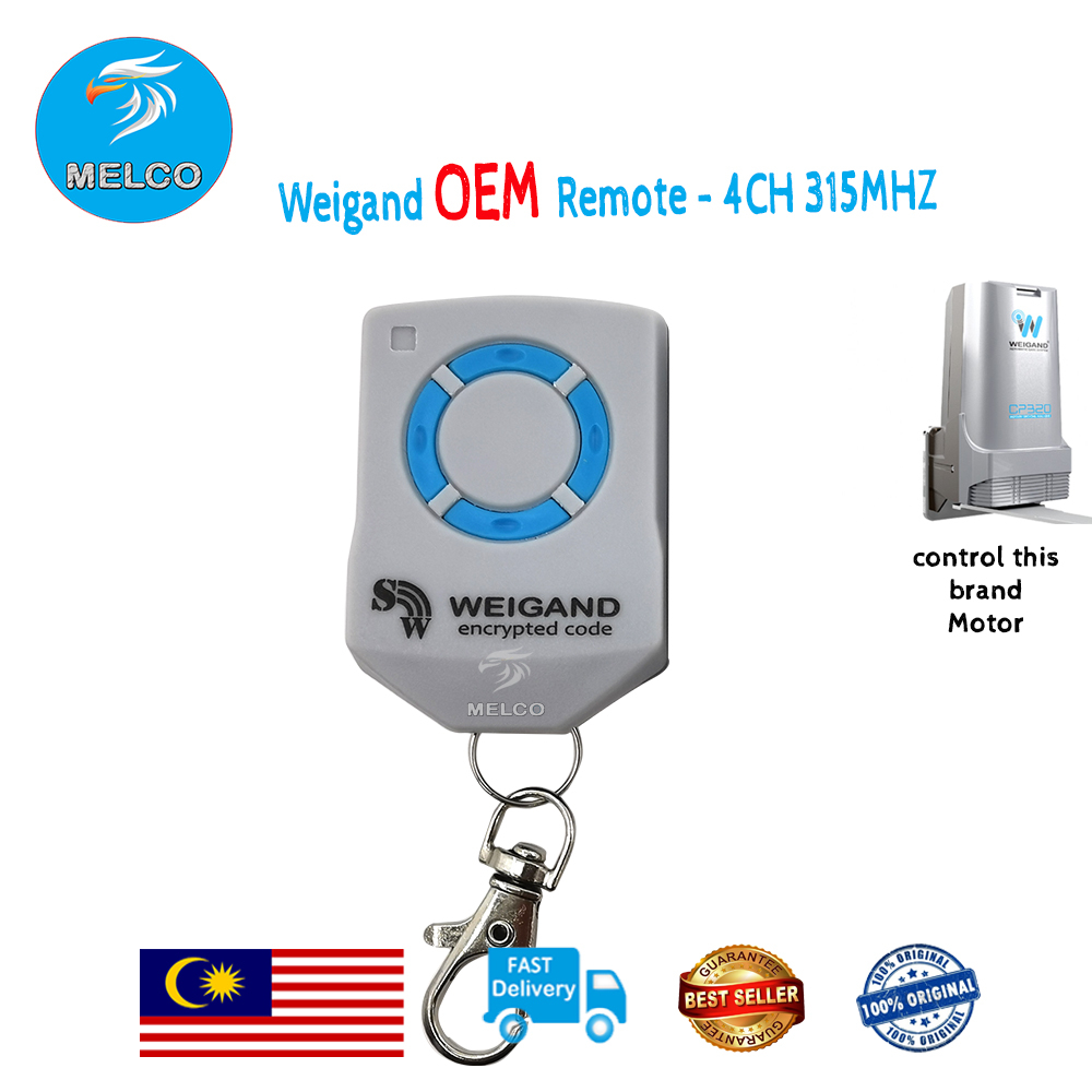 Remote Control Autogate Weigand DC Motor (oem) 315Mhz | Shopee Malaysia