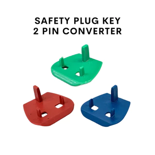 Plastic Safety Plug key / 2 Pin Converter (1 pcs) [Ready Stock]
