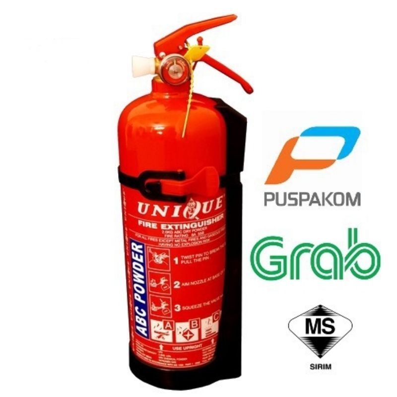 （No Include License Fire Extinguisher）UNIQUE 2KG Fire Extinguisher ...