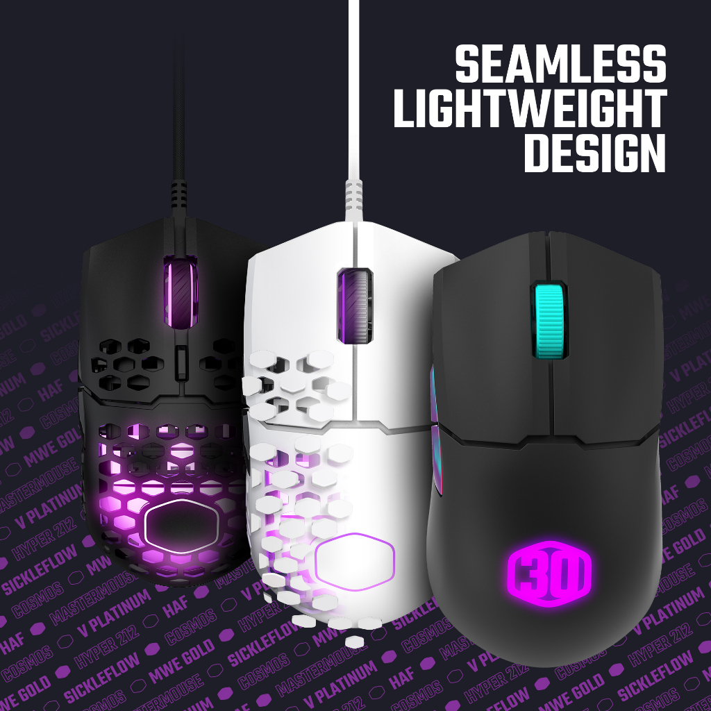 Cooler Master MM712 GAMING MOUSE ( BLACK / WHITE / 30TH EDITION ...