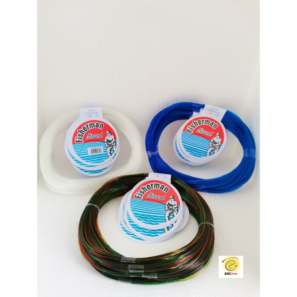 FISHERMAN LEADER NYLON FISHING LINE 10 ROLL TALI PERAMBUT | Shopee Malaysia