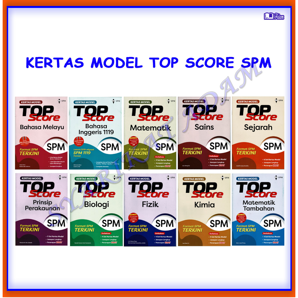 Adm Buku Latihan Kertas Model Top Score Spm Shopee Malaysia