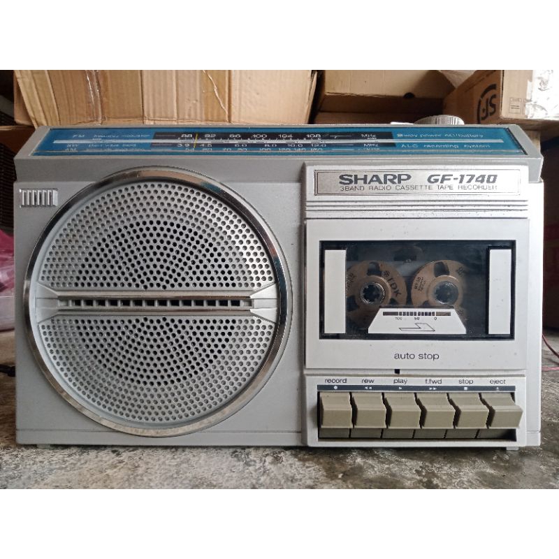 SHARP GF-9191 H Boombox 70s Vintage Radio Cassette EUR 138,00 - FR