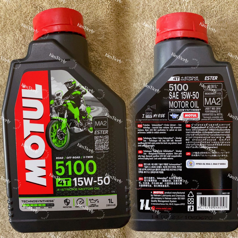 Motul MOTUL 5100 4T 15W-50 TECHNOSYNTHÈSE, 4 LITRES - Foto 9