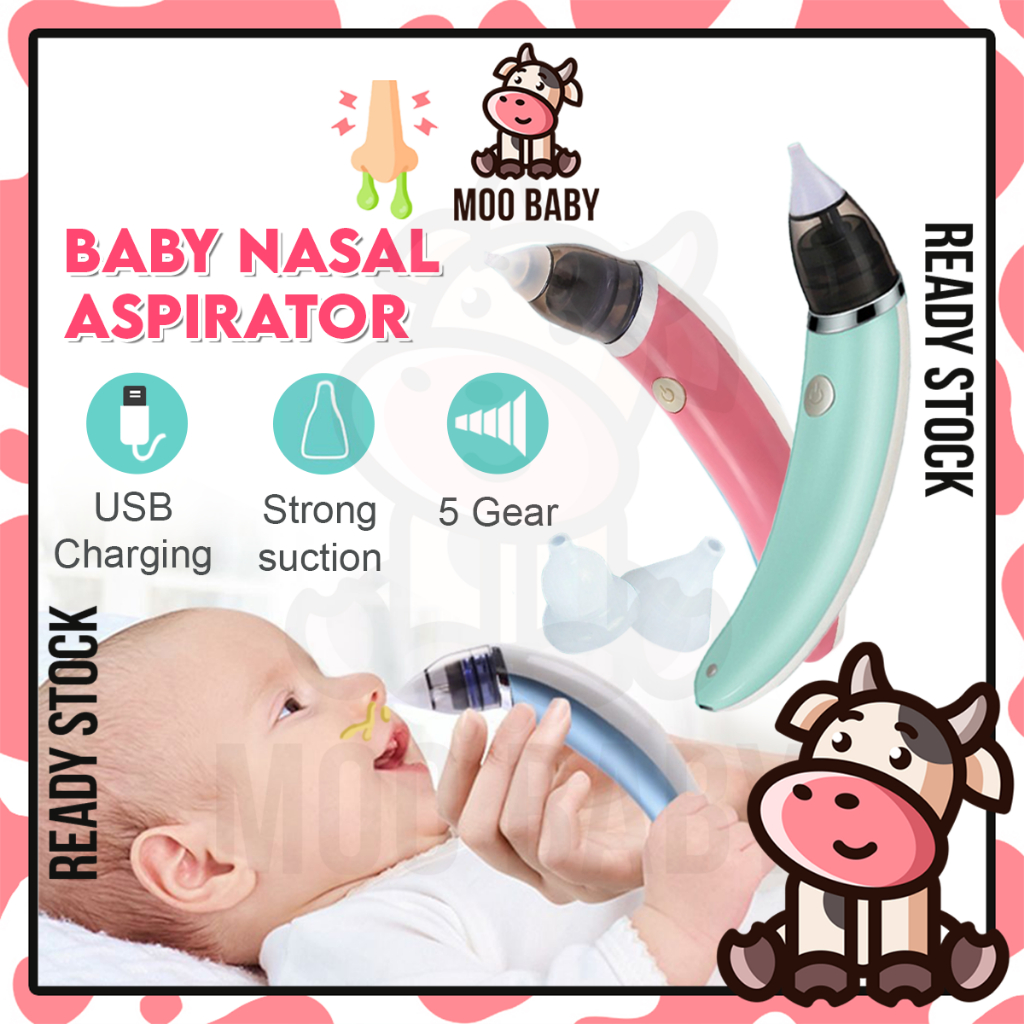 ⭐Moo Baby Sedut Hingus Baby Nasal Aspirator Baby Electric Nose Suction ...