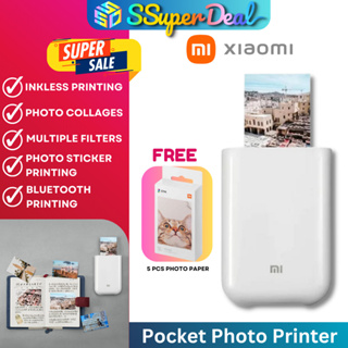 Cheap Portable Mi Photo Printer with Inkless Printing, Photo Collages, and  Multiple Filters