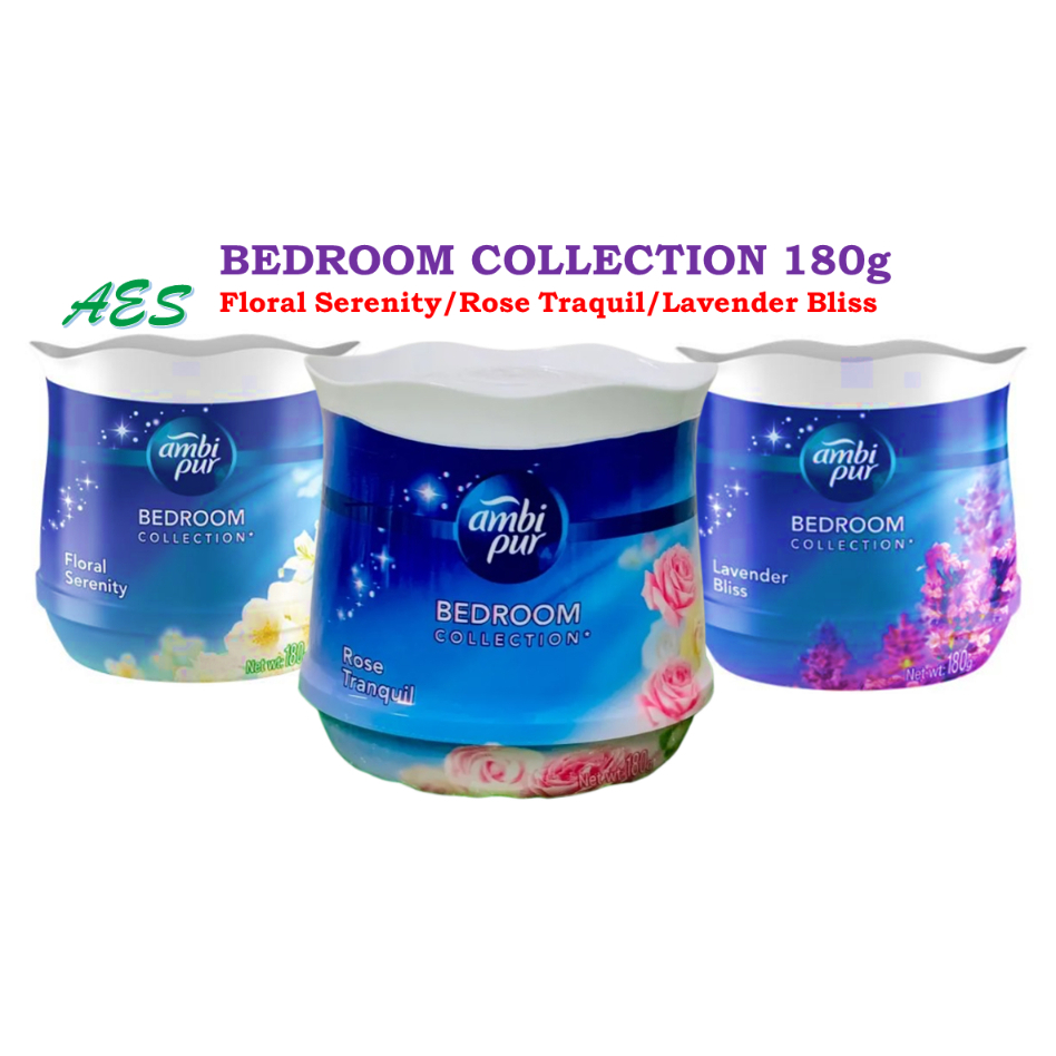 Ambi Pur Air Freshener Gel Bedroom Collection Rose Tranquil 180g