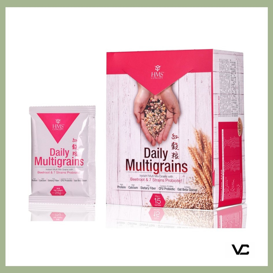 FREE SHIPPING [EXP: 2026] HMS DAILY MULTIGRAINS POWDER WITH PROBIOTIC ...