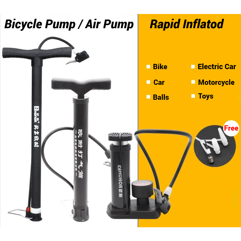 Bicycle Pump Air Pump Foot pump for Bike Motorcycle MTB Basikal Pam Tayar Basikal Shopee Malaysia