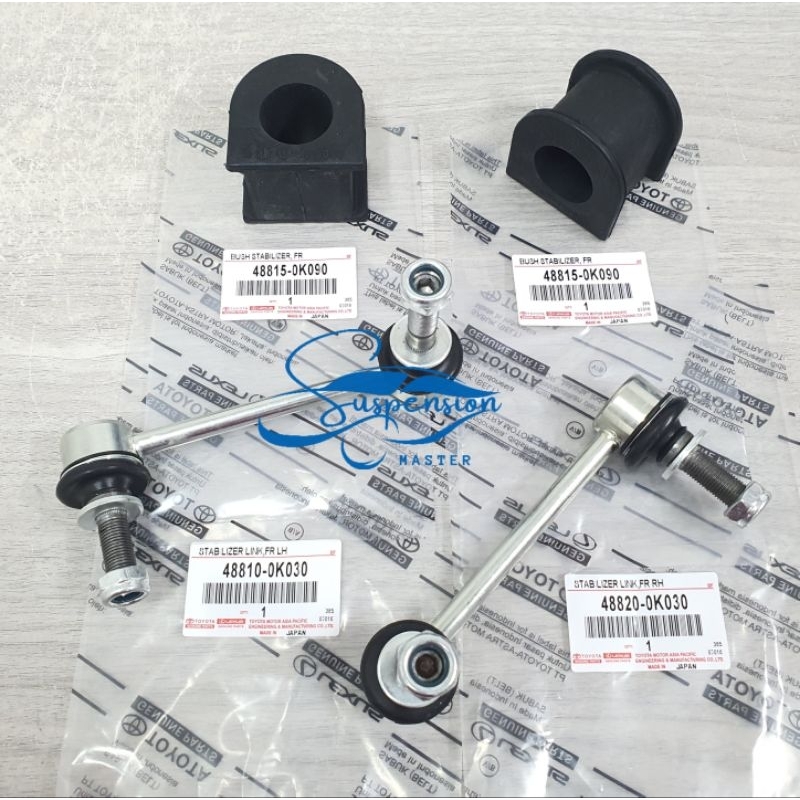 4 IN 1 SET FRONT STABILIZER LINK/STABILIZER BUSH TOYOTA REVO GUN125