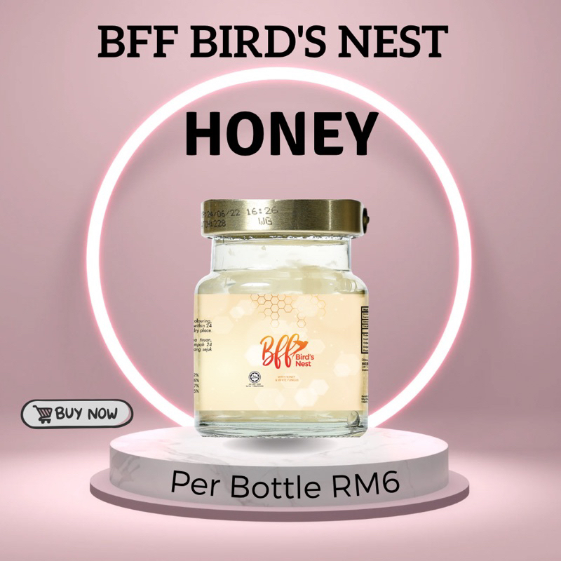 Air Sarang Burung BFF BIRD'S NEST Drinking with HONEY per Bottle Bagi