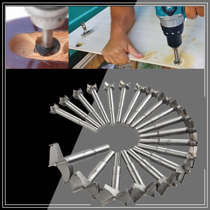 Multi-tooth Forstner Woodworking tools Hole Saw Hinge Boring drill bits ...