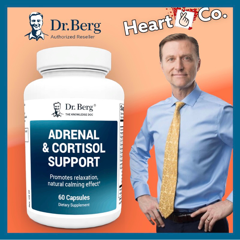 Dr. Berg’s Adrenal & Cortisol Support New Formula - Natural Stress ...