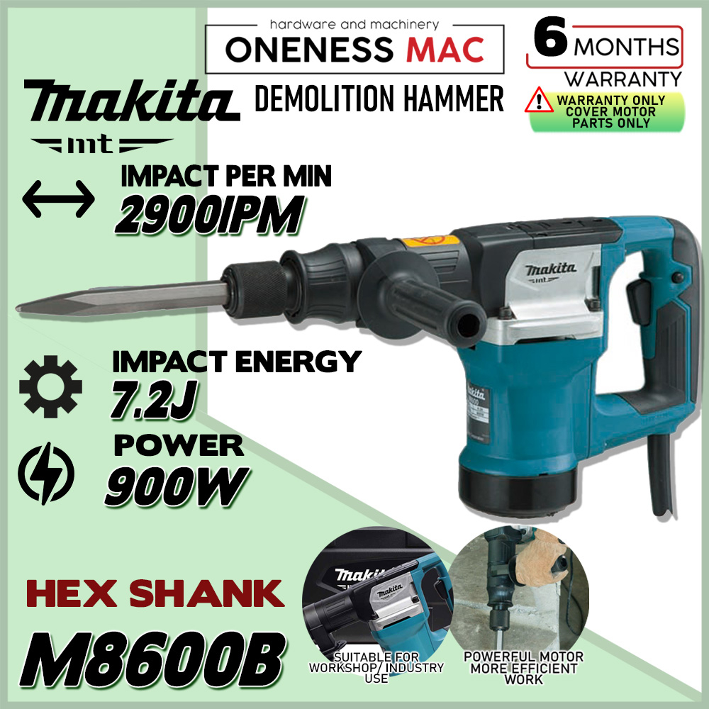 ''MAKITA'' DEMOLITION HAMMER -900W -M8600B | Shopee Malaysia