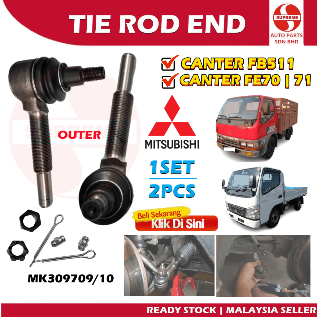 S2U Steering Rack Tie Rod End Outer Inner Mitsubishi Canter FB511 FE70 ...