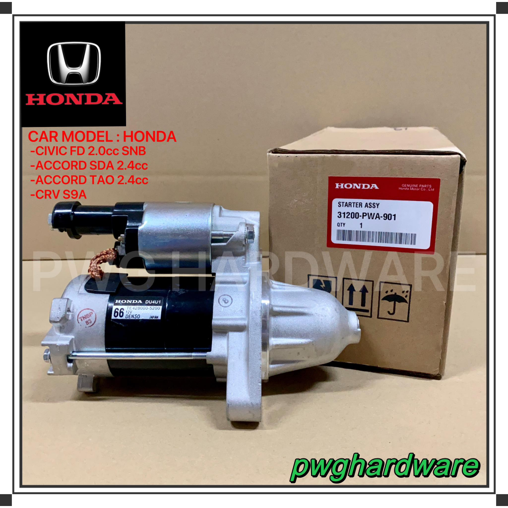 New Original Starter For Honda Civic FD SNB 2.0cc / Honda Accord TAO 2