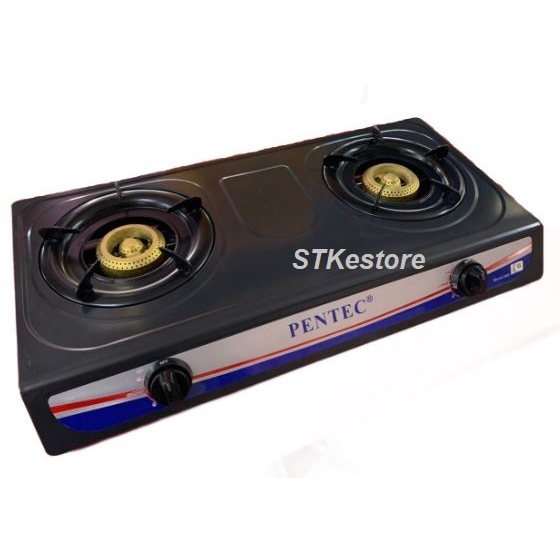 PENTEC Double Gas Stove MD811 / Double Burner Stainless Steel Gas