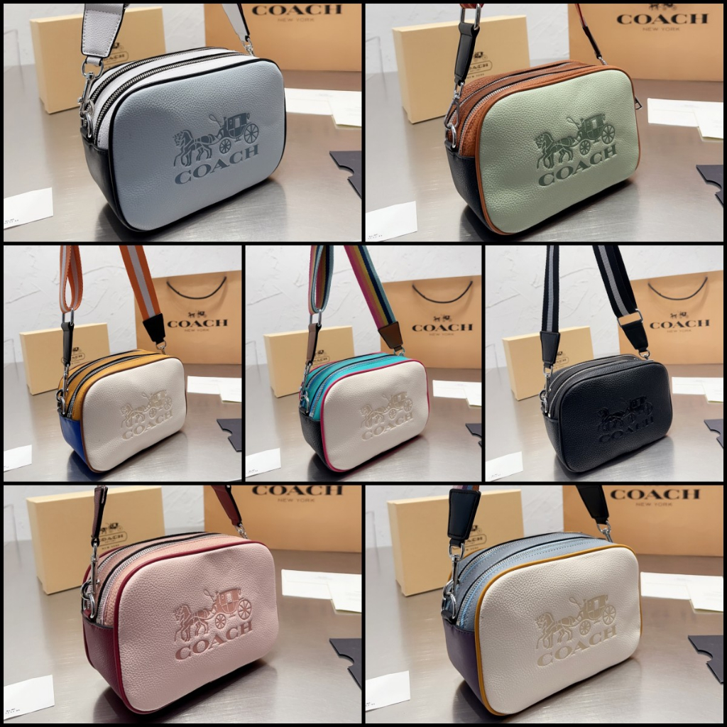 Coach Double Zip Crossbody Men Women Sling Camera Bag 05 622045 Unisex Shopee Malaysia