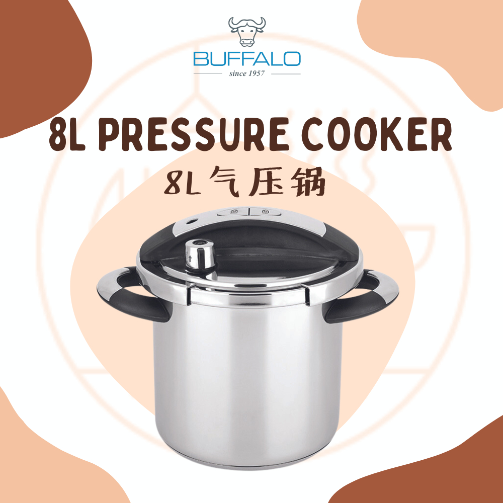 Buffalo pressure cooker online 8l