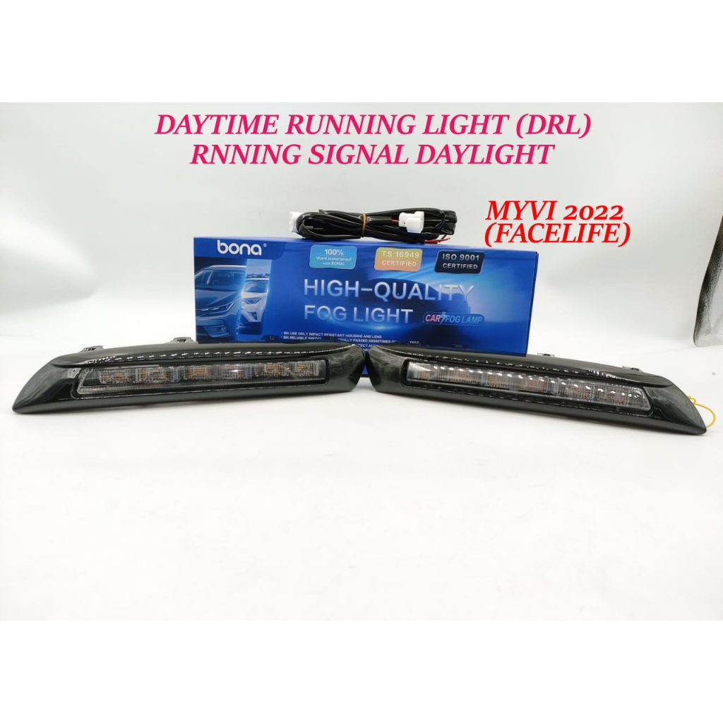 PERODUA MYVI 2022 2023 FACELIFT LED DAYTIME RUNNING LIGHT DRL RUNNING