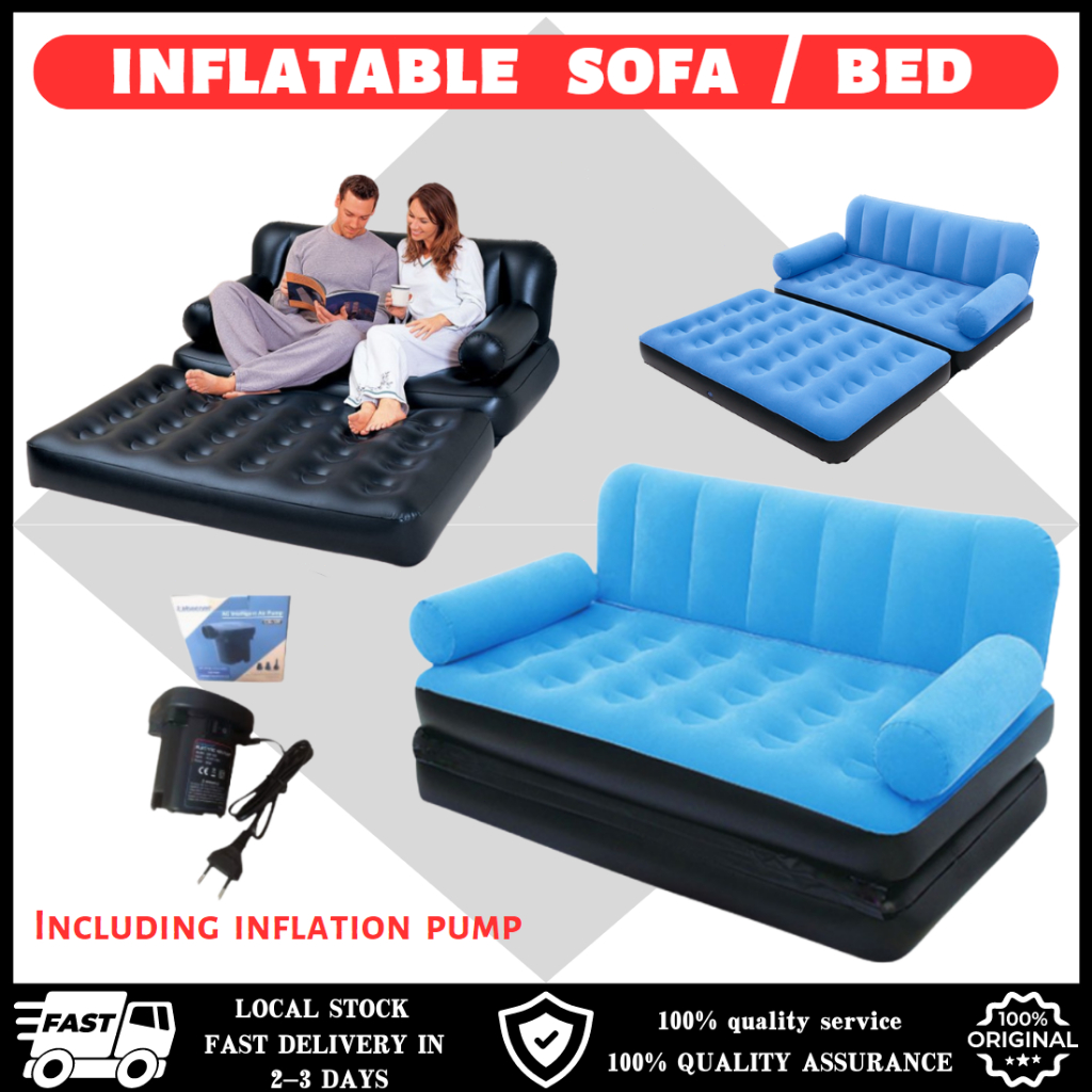 🔥READY STOCK🔥 5 in 1 inflatable sofa multifunctional foldable air