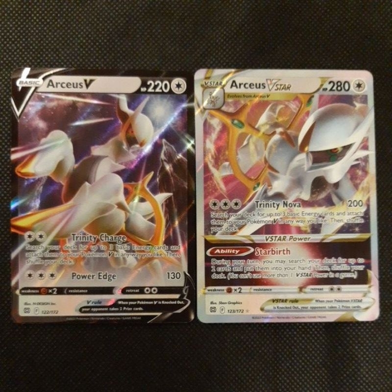 Golden Arceus Pokemon Card, Arceus Pokemon Card V Star