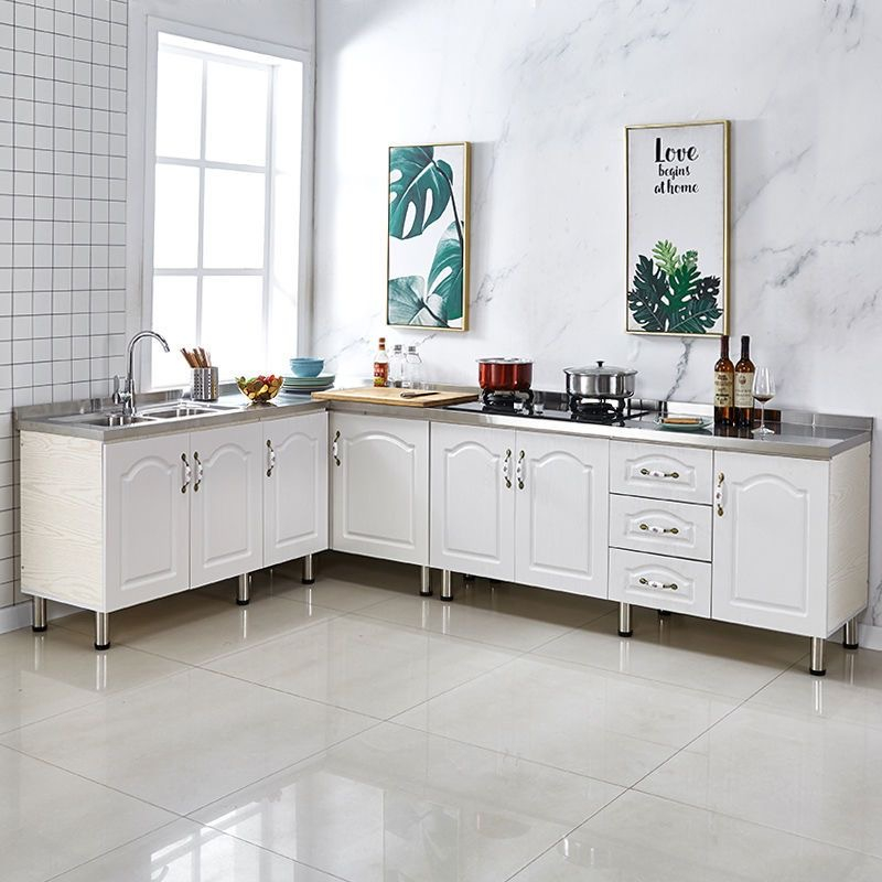 Lockers Stainless Steel Kitchen Storage Cabinet Sets /Sink Base Simple ...