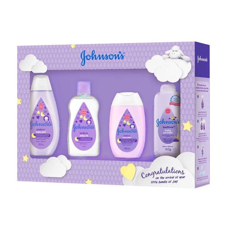 Johson Set Hadiah Penjagaan Bayi Baru Lahir Johnson's Purple Baby