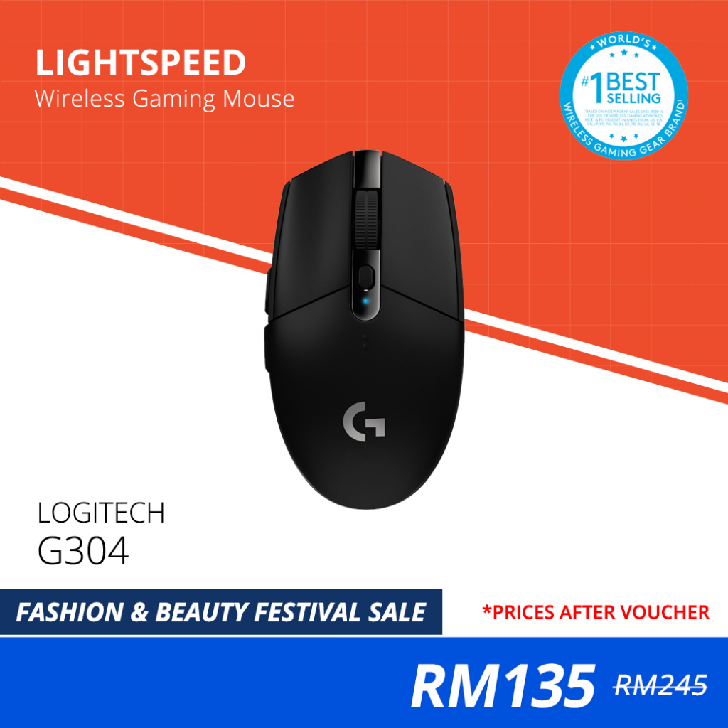 Logitech G304 Lightspeed Wireless Gaming Mouse | Shopee Malaysia