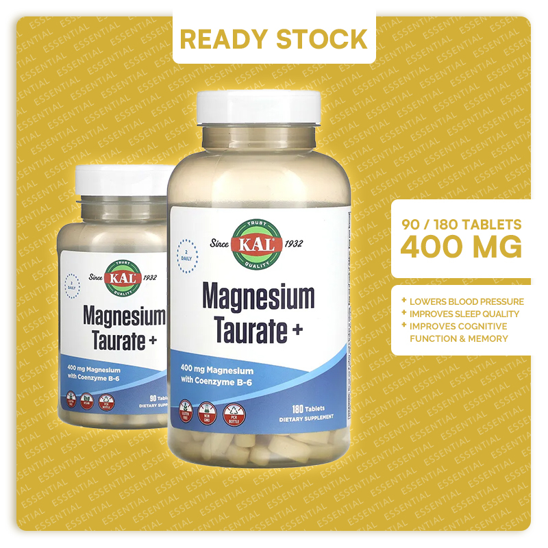 [Ready Stock] KAL Magnesium Taurate + ( 90 / 180 Tablets ) Shopee