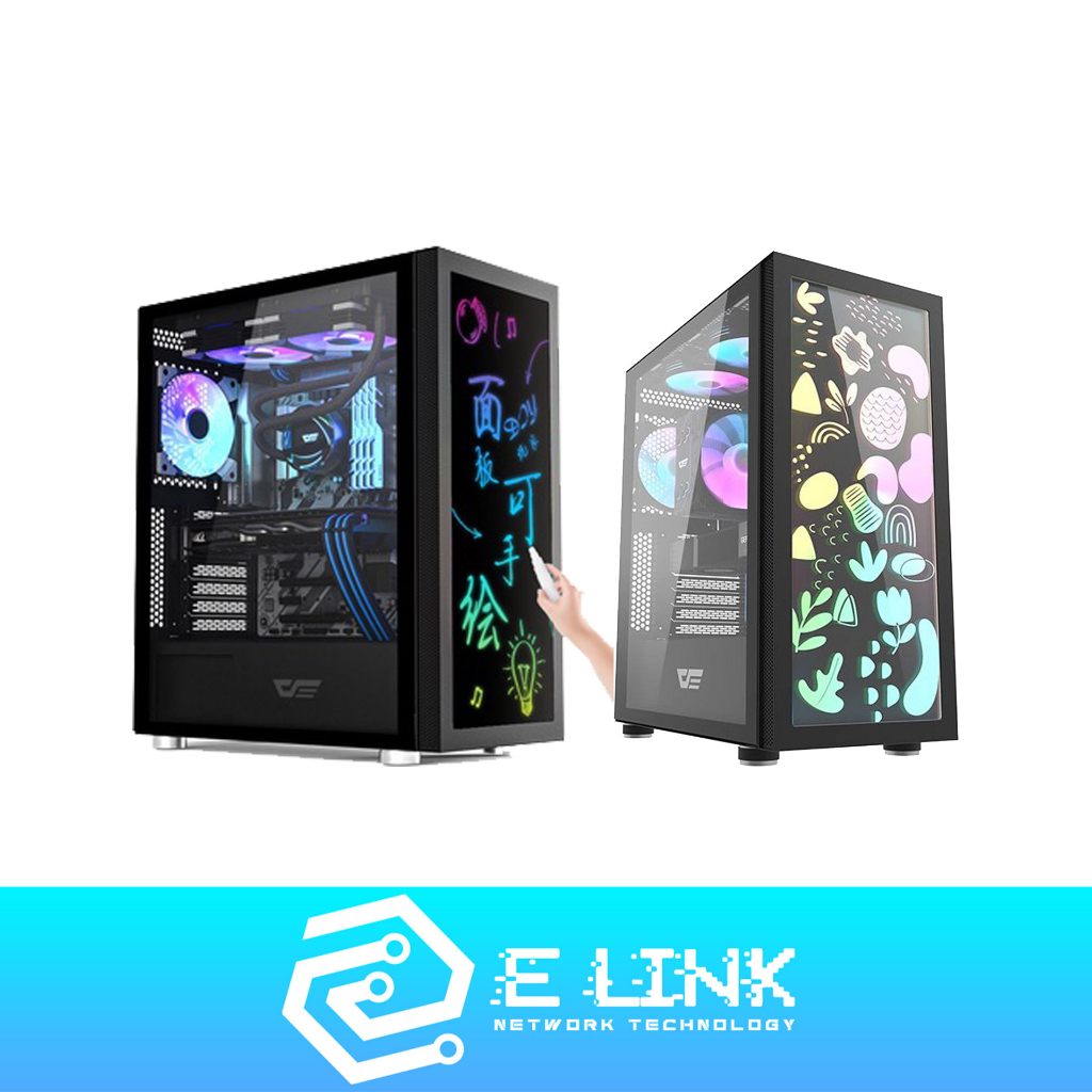 Aigo Darkflash Dk210 Grafitti Argb Diy Atx Casing 