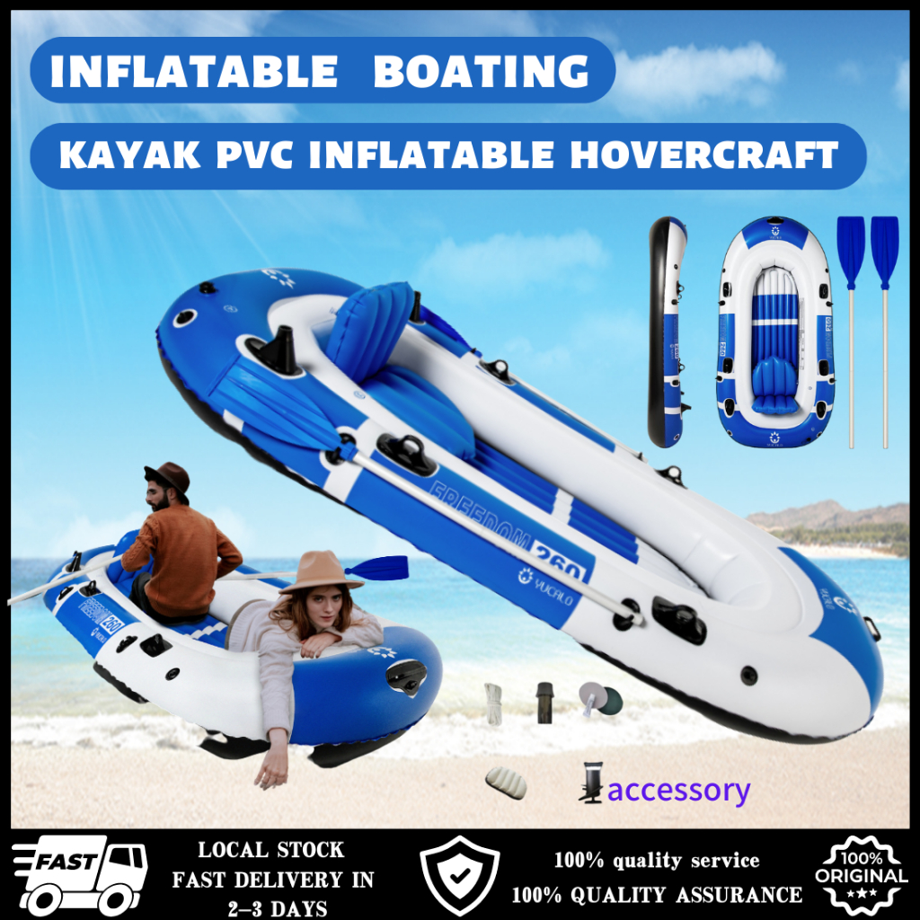 🔥READY STOCK🔥 Inflatable boating outdoor portable folding boat surfing ...