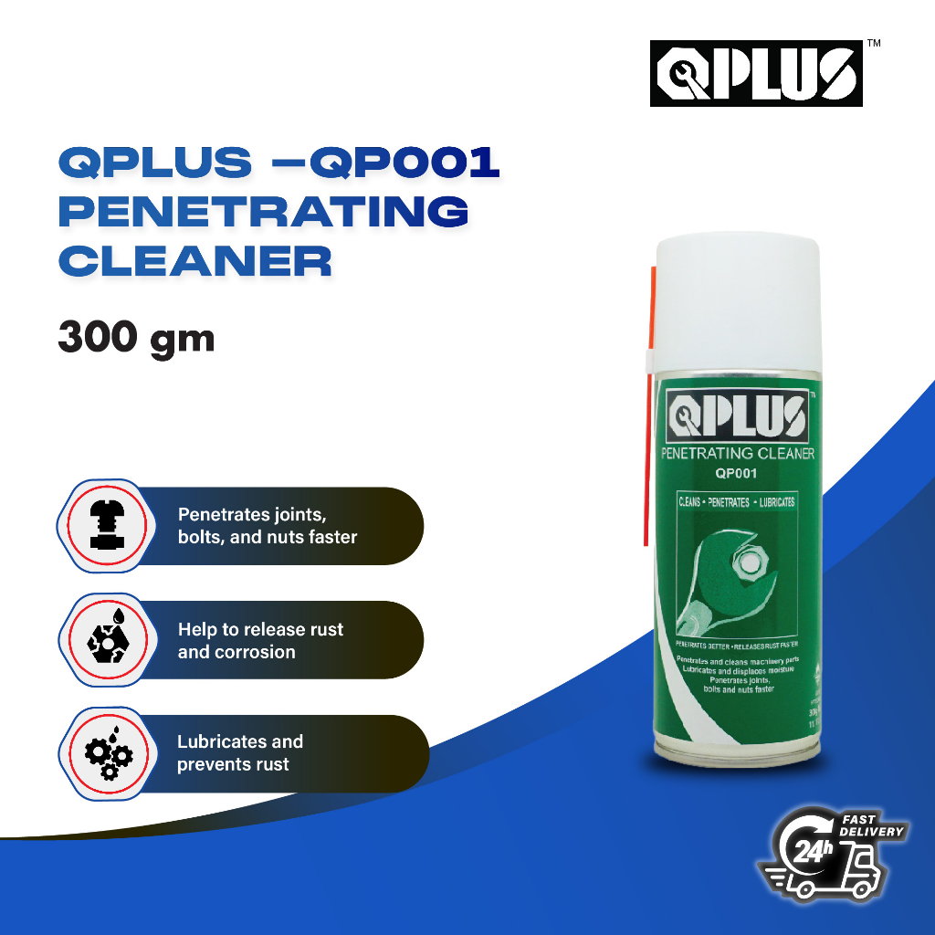 QPlus QP001 Cleaner Anti Rust Spray (300gm) Kilang/Direct