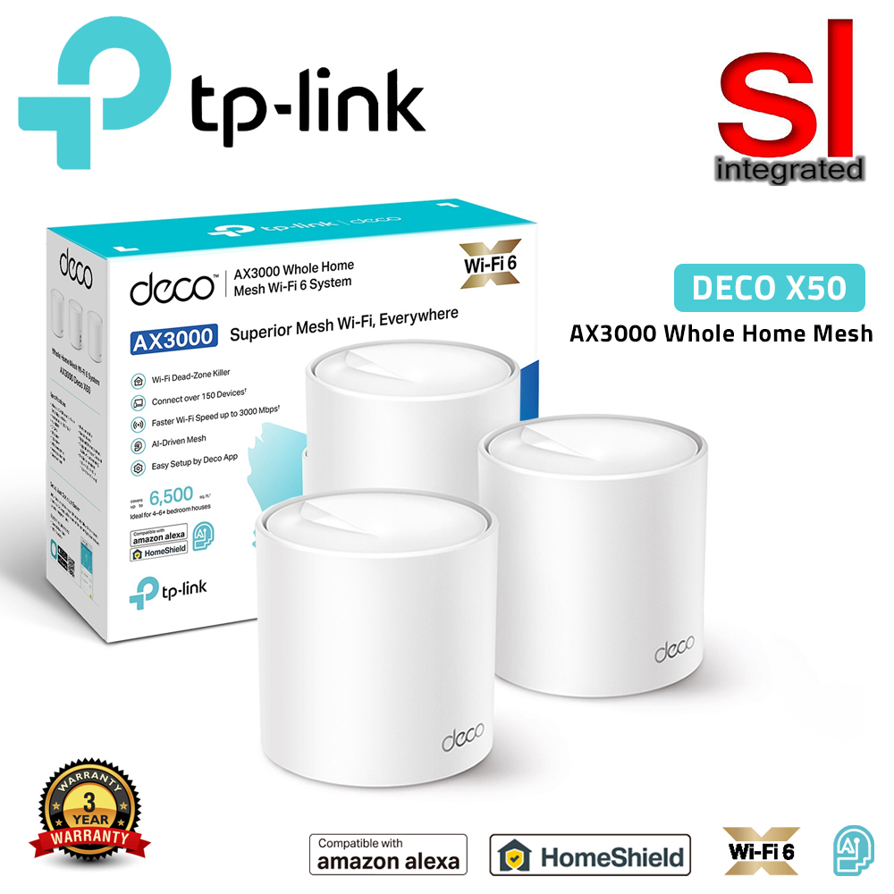 TP-Link Deco X50 AX3000 Whole Home Mesh WiFi 6 System (2/3 PACK ...